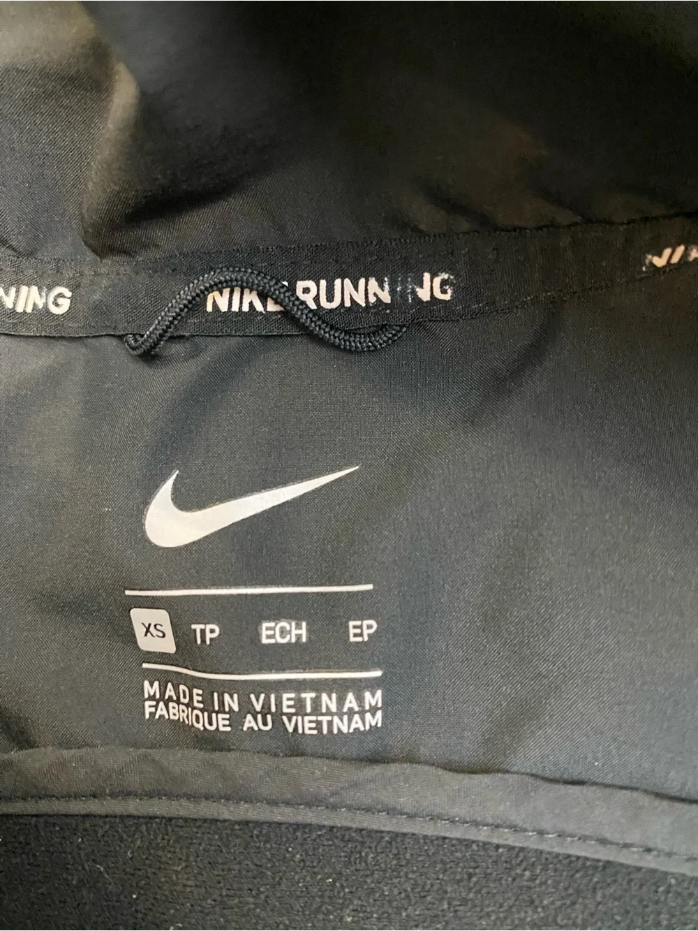 Nike Quilted Hybrid AeroLayer Performance Running Jacket Black XS